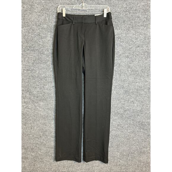 Express Womens Publicist Bareley Boot Coot Mid Rise Pants Size 8 Black Office - Picture 1 of 13